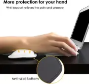 Wrist Support Pad Hand Rest Cushion Waterproof PU Leather Wrist Pill Soft Mouse