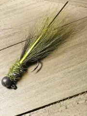 (3) 1/16 Crappie Buck Tail Jigs Hand Tied Around A #4 Mustad Sickle Hook FREE SH