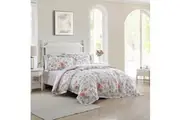 Laura Ashley Breezy Floral Quilt Cover Set-Coral