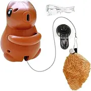 Cat Toys Squirrel - Interactive Cat Toys with Plush Tail | Interactive Pet Teaser, Hangable with Suction Cup Hanger, Pet Supplies for Play Training Boredom Relief