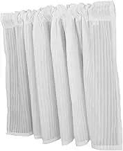 CLISPEED Filtering Privacy Drapes for Kitchen Cabinets Windows Space Saving Short Curtains for Decor