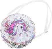 [Ipetboom] Portable Glitter Unicorn Crossbody Bag for Stylish Casual Shoulder Pouch for Daily Use Parties Travel Durable Design with Moderate Storage for Cards Keys