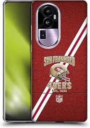 Head Case Designs Officially Licensed NFL Football Stripes San Francisco 49ers Logo Art Soft Gel Case Compatible with Oppo Reno10 Pro+