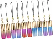 minkissy 10 Pcs Gradient Essential Oil Roller Bottles Bright Glossy High Light Strong Sealing for Travel and present Giving Includes