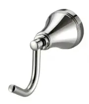Kado CLASSIC ROBE HOOK Zinc/Steel, Wall Mounted- Chrome Or Brass Gold