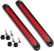 AIMALL 2x 15 LED Tail Light Trailer Truck Caravan UTE Reverse Light Bar Ultra-Slim Lamp, Waterproof, Surface Mount