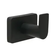 Barelli Single Matte Black Rigoni Bath Robe Hook