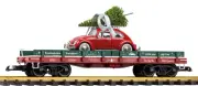 PIKO #38794 O Tannenbaum Transport w/Diecast VW Beetle and Tree 2024 (G-Scale)