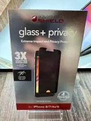ZAGG InvisibleShield Glass+ Privacy Screen for Iphone 8+/7+/6s+/6+