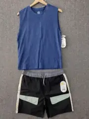 Wonder Nation Boys 2-Pck Sleeveless Tank Top L 10-12 + Explorer Shorts L 10-12