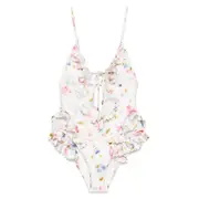[Zimmermann] Zimmermann Lucky Waterfall Swimsuit II NUMERIC WHITE