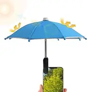 Phone Sun Shade,Cell Phone Umbrella Sun Blocker - Lightweight UV Protection Visor, Glare Blocking Cellphone Accessories for Outdoor Filming Watching
