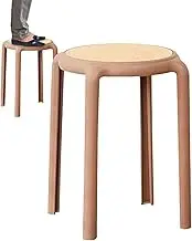 Stacking Stool, Stackable Stool, Dining Seating, Classroom Stacking Stool, Backless, Round Seating, , Space Saver, for Home Dining Room