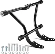 MoKitDora Engine Guard Highway Peg Two-Step Front Crash Bar for Harley Softail 2018-2024 Fat Boy FLFB/S Street Bob Low Rider Sport Glide FLSB Slim Breakout, Black