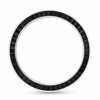2.50CT Black Stones Princess Cut Shape 14KW For Rolex 40MM Submariner, GMT Maste
