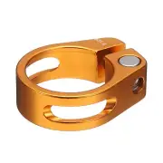 Bike Seat Post Clamp 31.8mm Bicycle Locking Ring with M4 Hex Screw, Gold