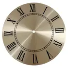 Home Ornament Clock Dial Face Flat Profile Gold Background Aluminium DIY