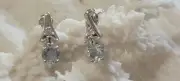 1.36 ct Sky Blue Topaz Sterling Silver Post Earrings