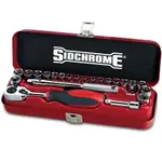 SIDCHROME 1/4" Drive AF/Metric Socket Set - 23 Piece SCMT12110