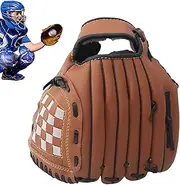 Pitching Mitt, Softball Mitten, Left Hand Baseball Mitt, Youth Baseball Mitt, Left Hand Throw Mitten, Training Baseball Mitt, Sturdy Baseball Mitt, Comfortable Baseball Mitt for Training Beginner Play