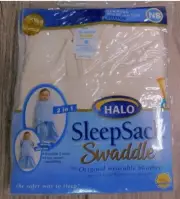 Halo SleepSack 2 Way Swaddle The Original Wearable Blanket NB 6-12 Lbs. Cotton