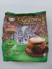 Old Town Instant White Coffee 3 in 1 OldTown Hazelnut 38G x 15 Sachets