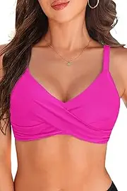 [Aqua Eve] Women Underwire Bikini Top Only - Push Up Bathing Suit Top Padded Swim Bra 2025 Swimsuits Top