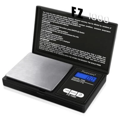 Digital Scale 1000g x 0.1g Jewelry Gram Silver Gold Coin Pocket Size Herb Grain