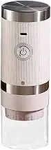 Electric Coffee Grinder, Cordless USB Grinder, Wireless Bean Mill, Compact and Portable, Versatile Grinding, 20x7x7cm for Coffee Pepper, Salt, Cinnamon, and Cloves