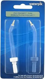 Waterpik Pik Pocket Tips For Models WP-60/65/70/72/75, Color May Vary [PP-70E] 2pk