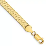 Solid 14k Y Gold Chain Bracelet | Designs by Nathan | 5.5mm 8" | Flat