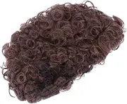 Healvian Daily Wear Wig Short Curly Wavy Wig Synthetic Hair Lace Front Party Accessory