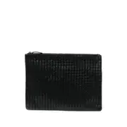 [Dragon Diffusion] Dragon Diffusion Woven Leather Clutch Bag ONE SIZE BLACK