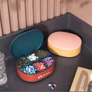 Pill Case Organizer Portable Weekly Travel Case 7 Day Pill Box