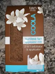 COOLA Suncare Sunless Tan 2-in-1 Exfoliator & Applicator Mitt New