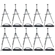 66" Aluminum Tripod Adjustable Artist Display Easel Stand, Tabletop, 10 Pack