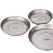 Titanium Picnic Plate Lightweight and Healthy Dishware for Outdoor Adventures