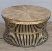 Mango Wood Round Coffee Table