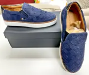 Allen Edmonds-Alpha Woven Slip On-Blue-8D-New In Box-Original $275