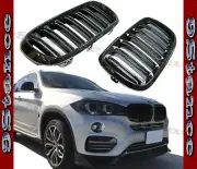 For 2014 UP F15 X5 SUV Utility 4DR All Dual Line Style Front Grille Glossy Black