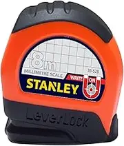 Stanley Hi-Viz Leverlock Tape, 8 Metre Length