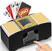 GAMIFY Automatic Card Shuffler 2 Deck – Perfect for Poker, Blackjack, Uno, and More! Compact and Reliable Shuffling Machine for Effortless Game Nights