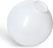 KastLite 10" White Acrylic Lamp Post Globe | 3.91" Fitter Neck