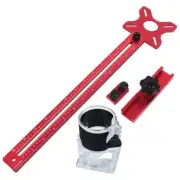 4 in 1 Router Milling Tool Aluminum Alloy Carpentry Drill Hole Locator