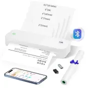 Portable Printers Wireless for Travel, Portable Printer, Inkless Printer, Sup...