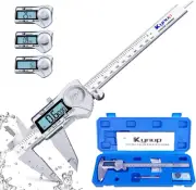 Versatile 8 Inch Digital Caliper - Stainless Steel, IP54 Splash Proof Protection