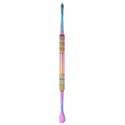 Double Sided Wax Clay Sculpting Tool Smoother Knife 4.57" Length Titanium Color