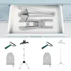 Clothes Steamer Stand Adjustable Clothes Steamer Rack with Ironing Gloves QANjb