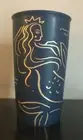 Starbucks Mermaid Double Wall Ceramic 12 oz. Mug:Metallic Gold Line Drawn Design