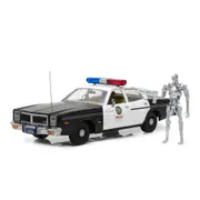 Greenlight 1:18 The Terminator 1977 Dodge Monaco Metropolitan Police Car Model